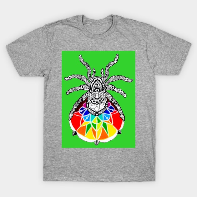 Spider Mandala T-Shirt by Art of V. Cook